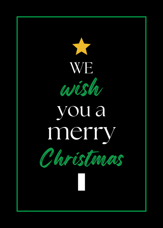 We Wish You a Merry Christmas | Christmas Card