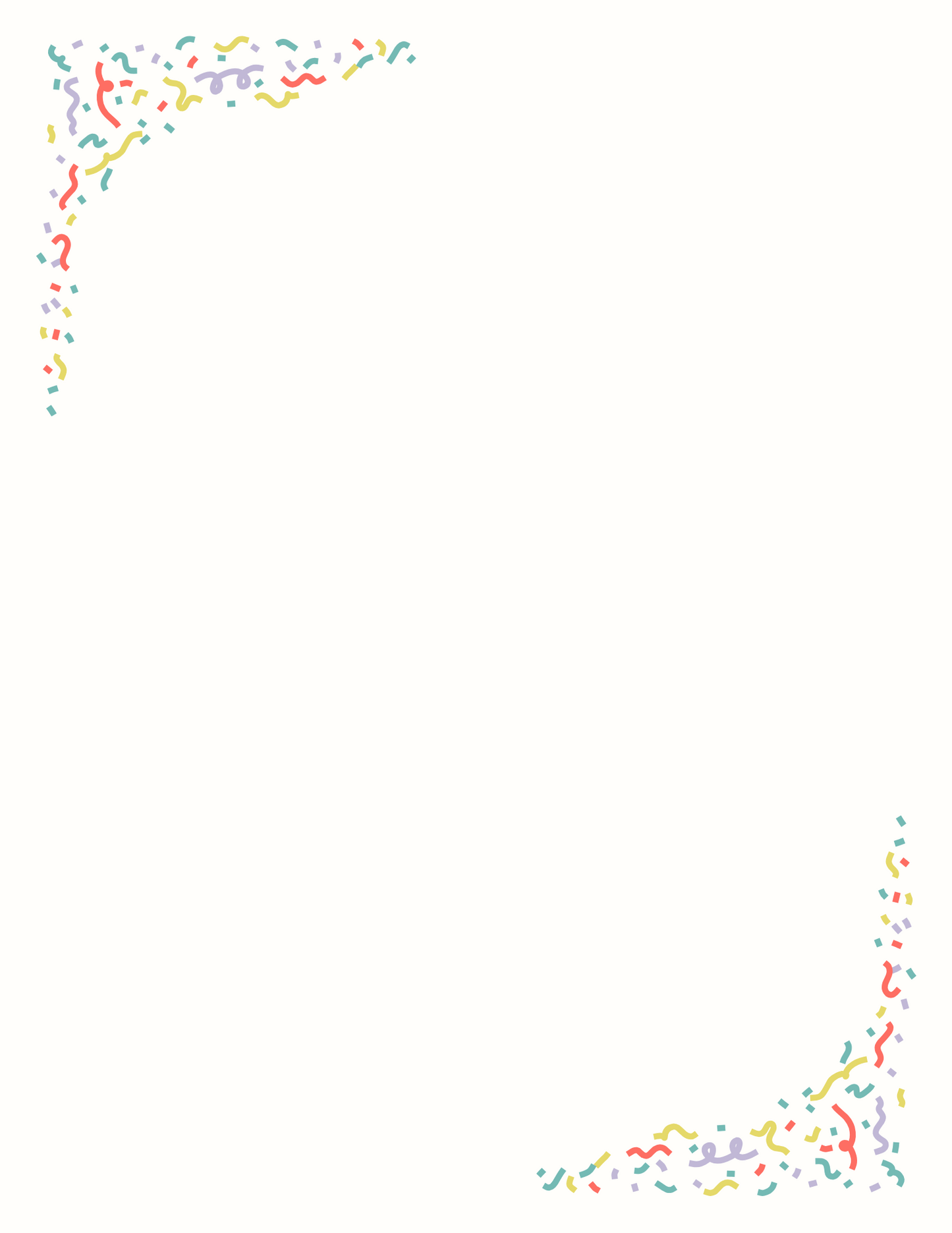 Confetti | Letter