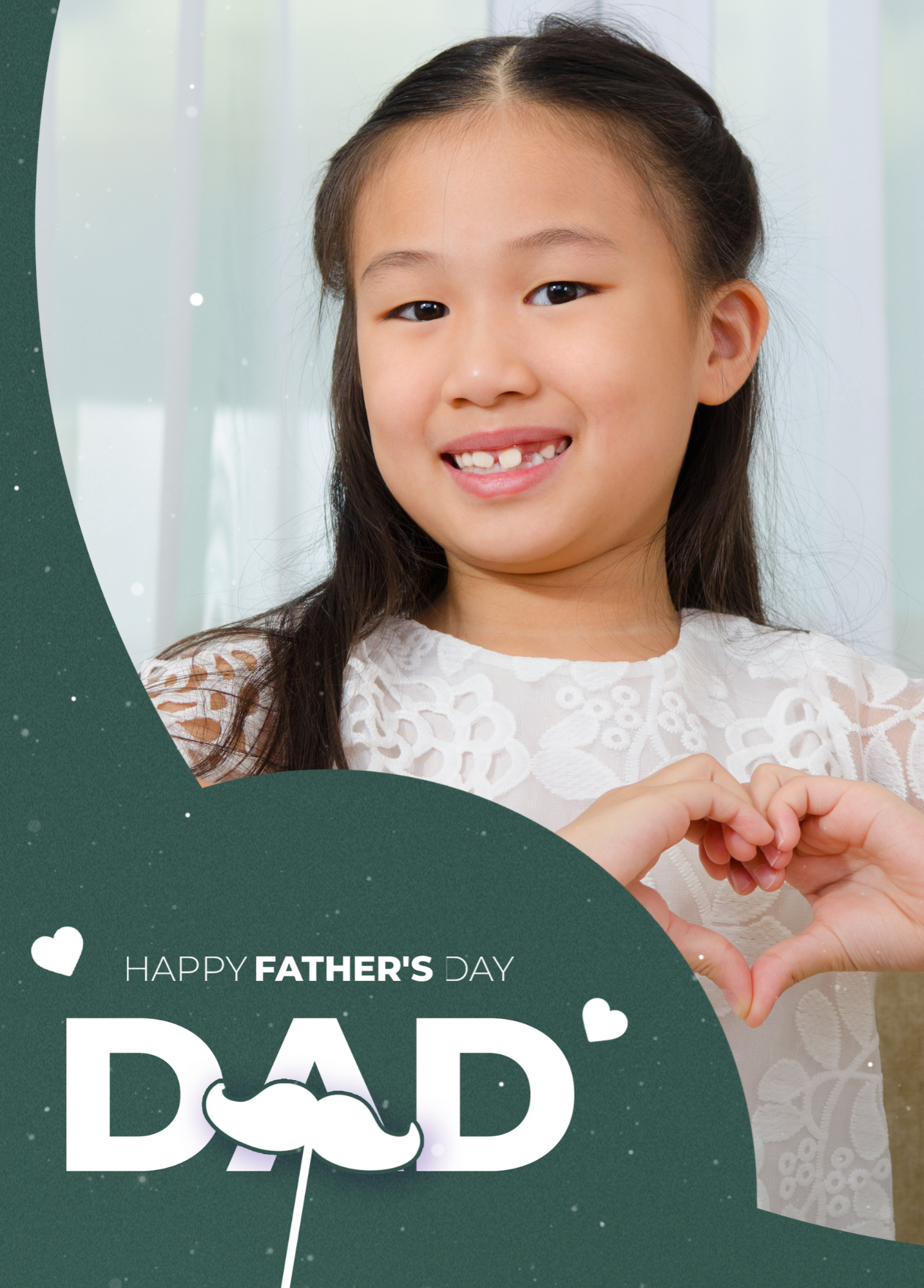 Happy Father's Day Photo Card - Green