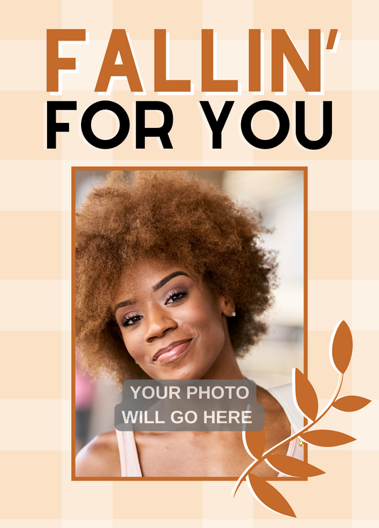 Fallin' for You | Fall Photo Card