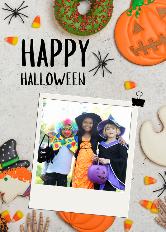 Happy Halloween Cookies | Halloween Photo Card
