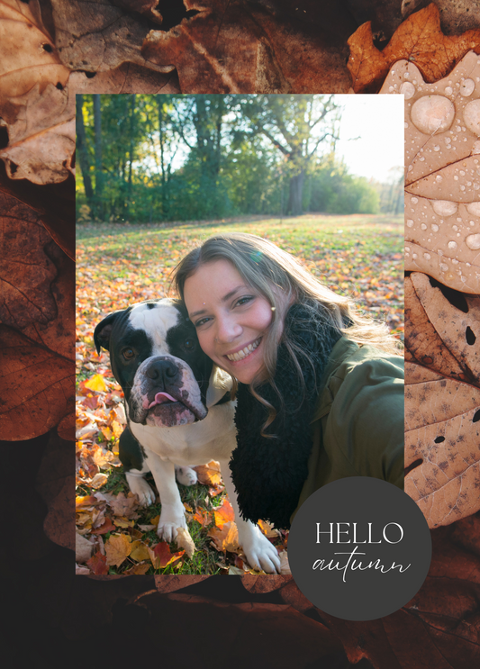 Hello Autumn | Fall Photo Card