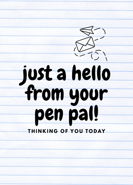 Hello From Your Pen Pal! | Pen Pal Card