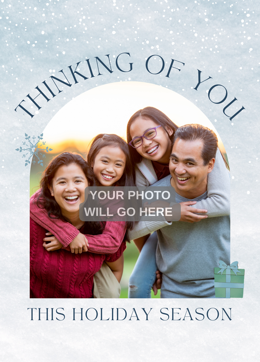 Thinking of You This Holiday Season | Holiday Photo Card