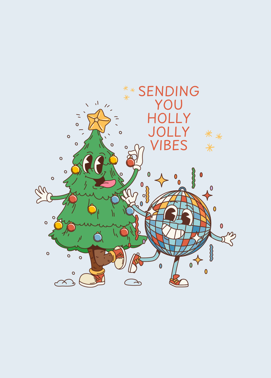 Sending You Holly Jolly Vibes | Christmas Card