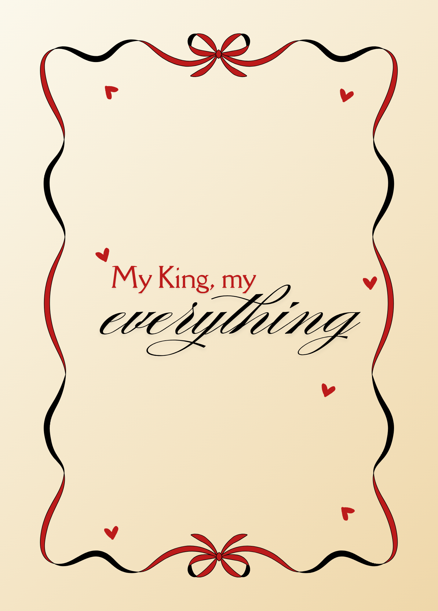 My King, My Everything | Love Card