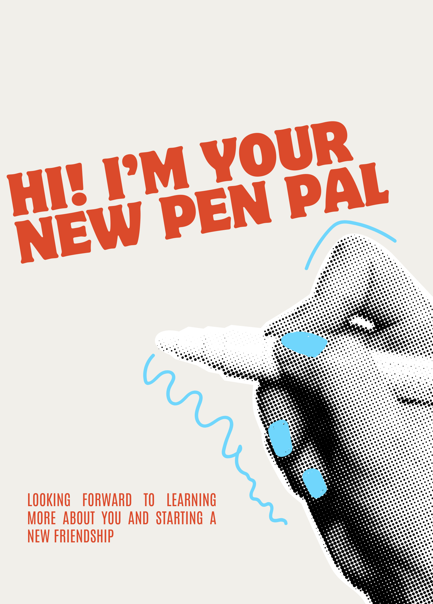 I'm Your New Pen Pal | Pen Pal Card