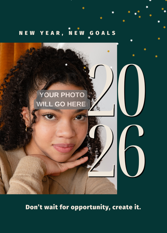New Year, New Goals Photo Card (2026) | New Year Card