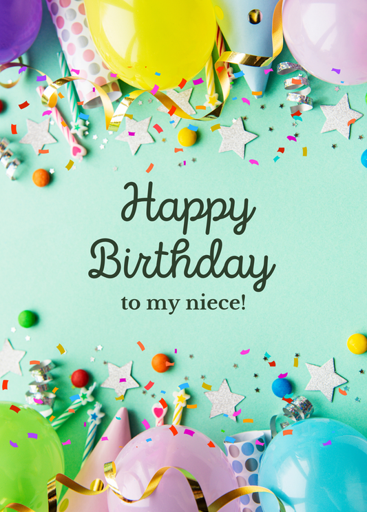 To My Niece | Birthday Card