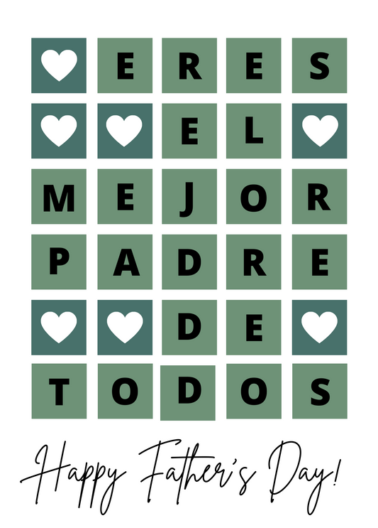 Eres El Mejor Padre De Todos | Father's Day Card