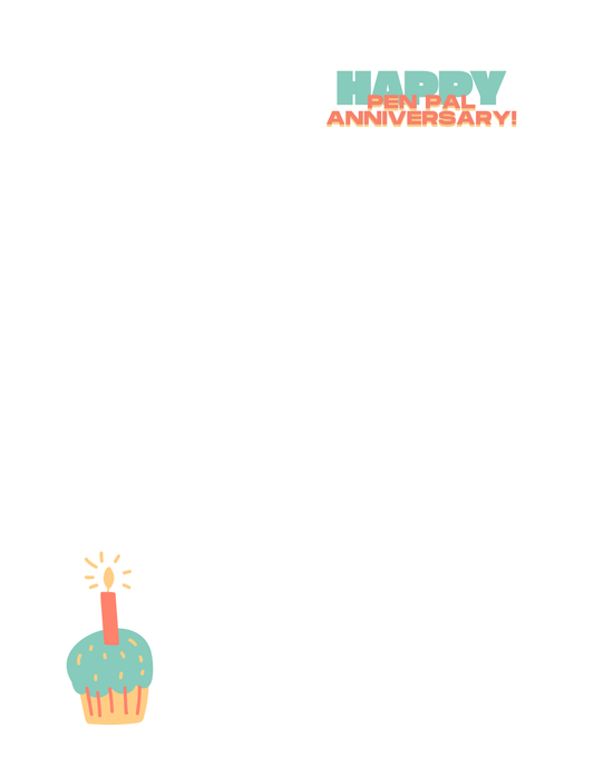 Pen Pal Anniversary | Letter