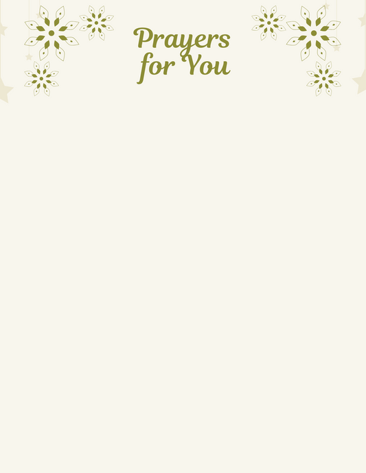 Prayers For You | Letter
