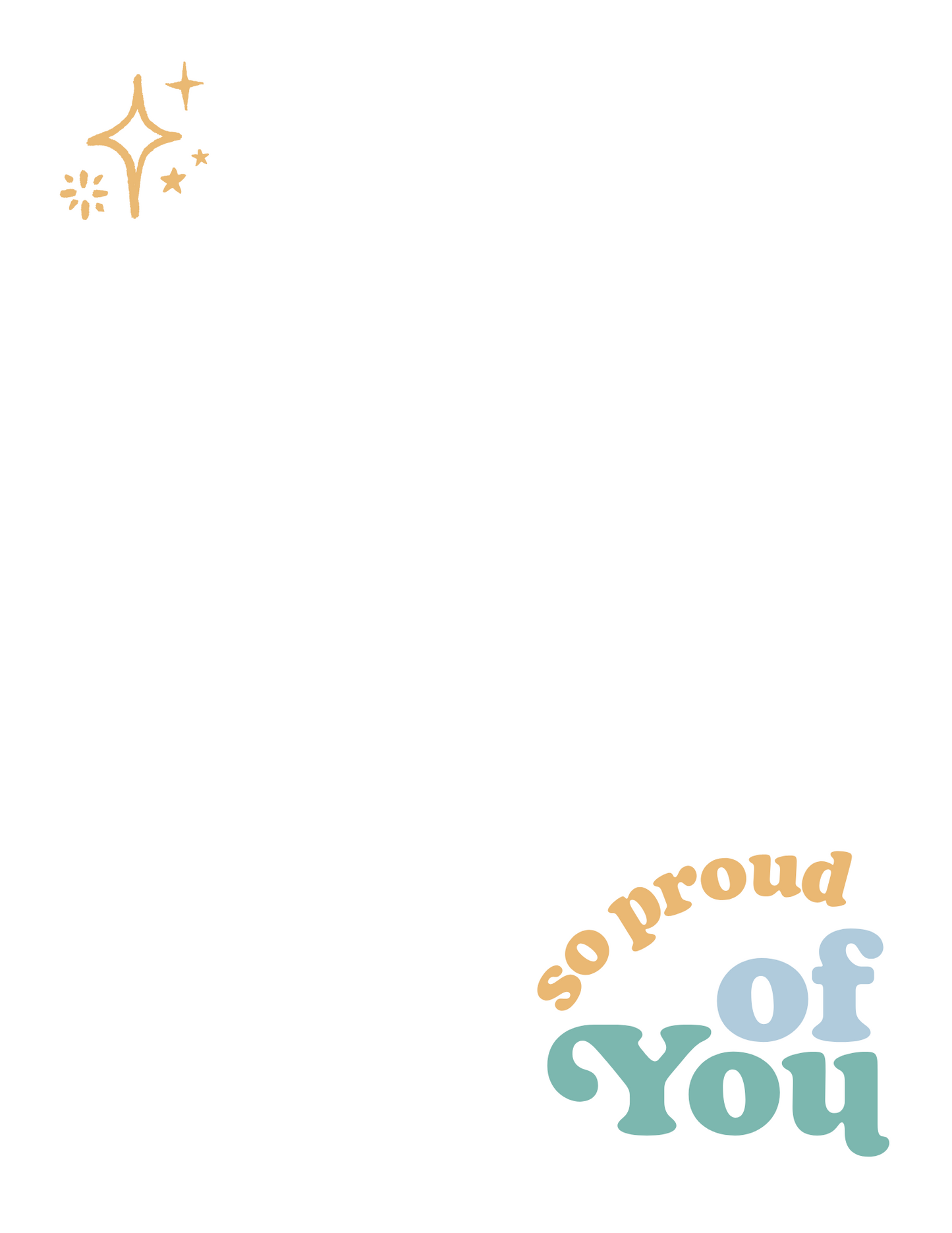 So Proud of You | Letter