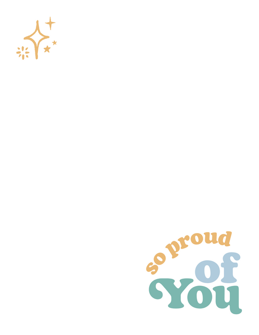 So Proud of You | Letter