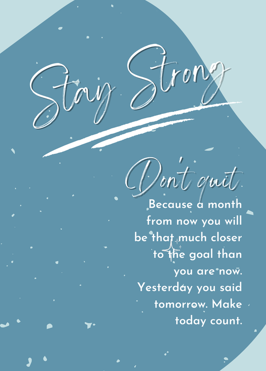 Stay Strong | Encouragement Card