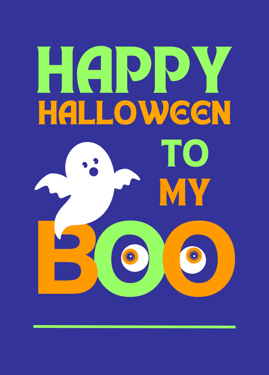 Happy Halloween to My Boo | Halloween Card
