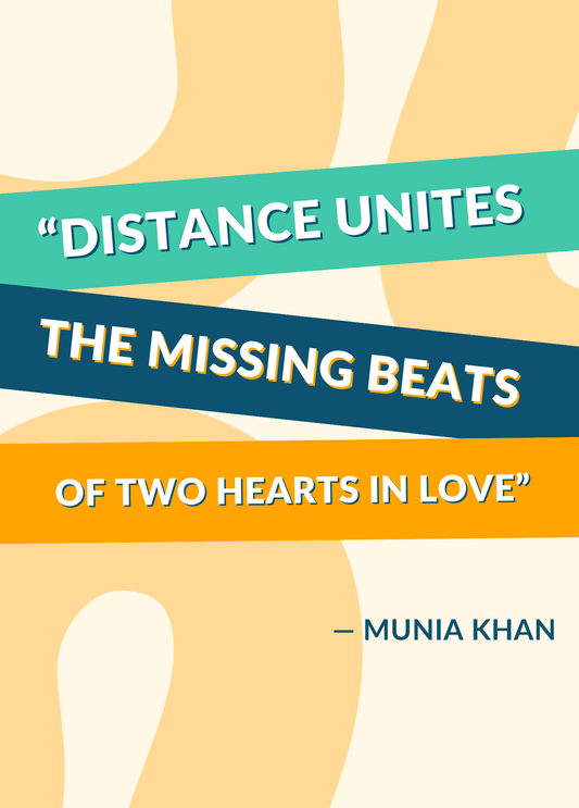 Two Hearts In Love | Motivational Quote Card