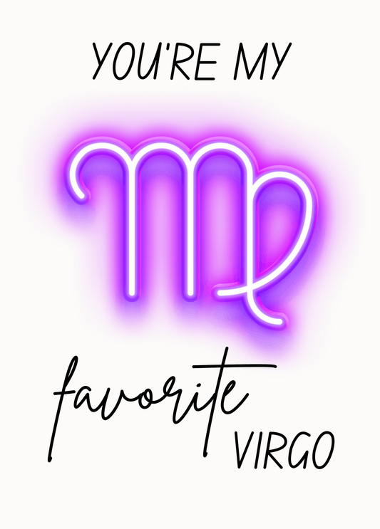You're My Favorite Virgo | Astrology Card