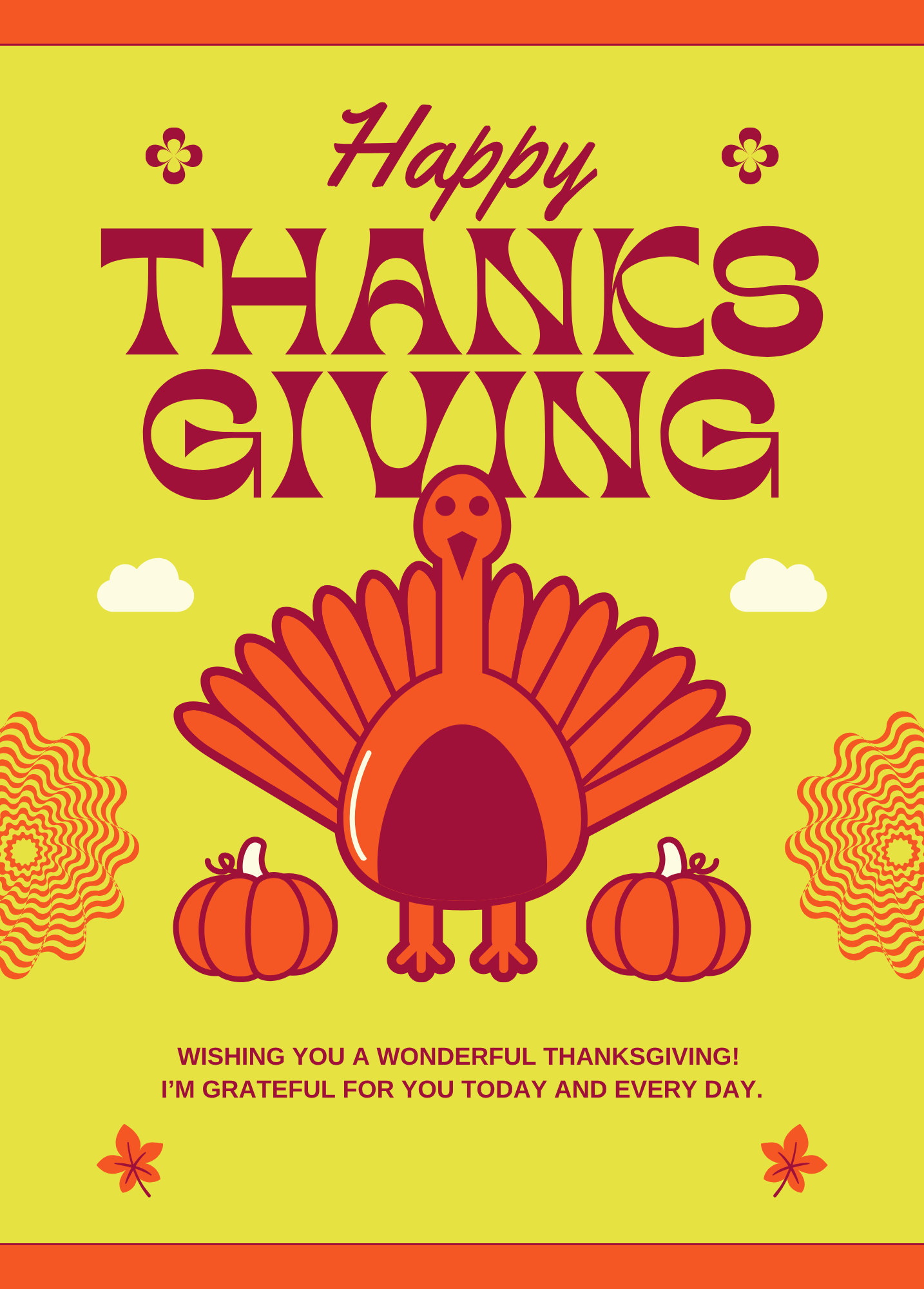 Wishing You a Wonderful Thanksgiving | Thanksgiving Card