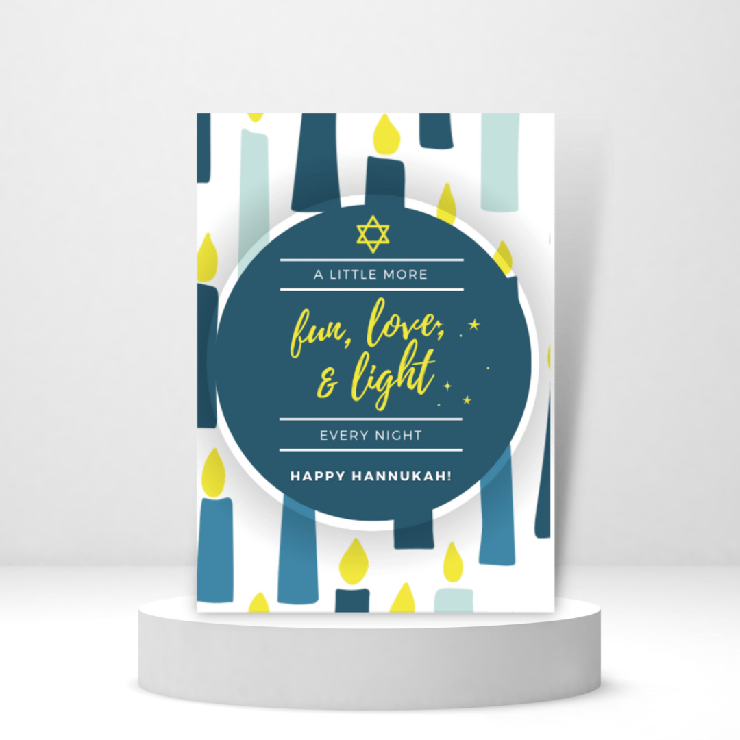 Happy Hanukkah! - Personalized Greeting Card for Someone in Jail or Prison