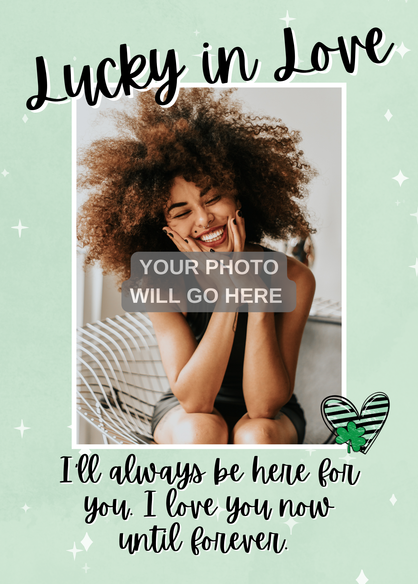 Lucky in Love Photo Card | St. Patrick's Day Card