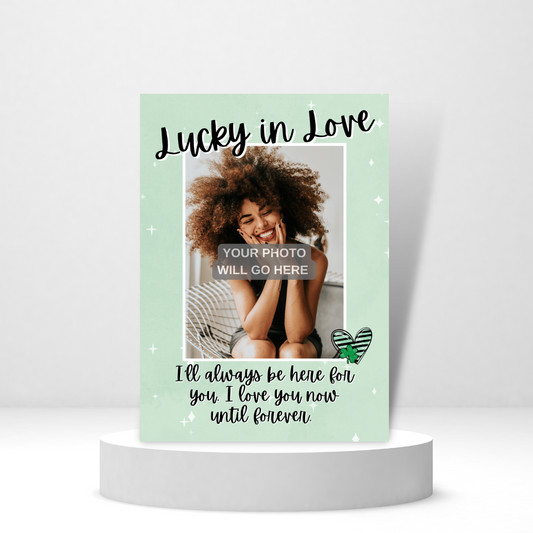 Lucky in Love Photo Card | St. Patrick's Day Card