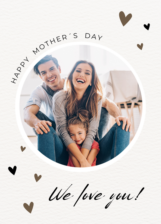We Love You Photo Card | Personalized Mother's Day Card
