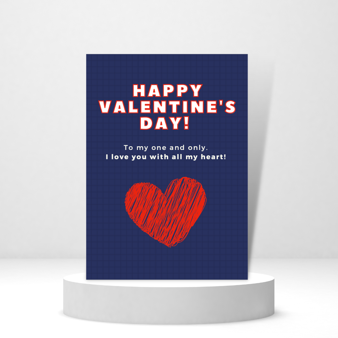 To My One and Only | Valentine's Day Card