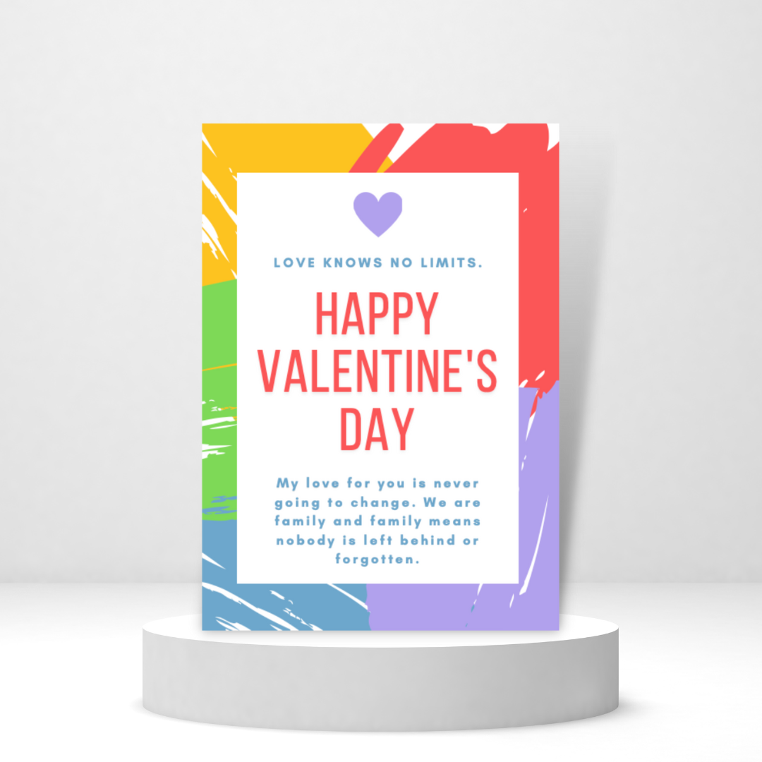 Love Knows No Limits | Valentine's Day Card