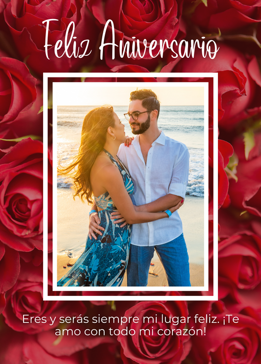 Feliz Aniversario | Tarjeta con Foto