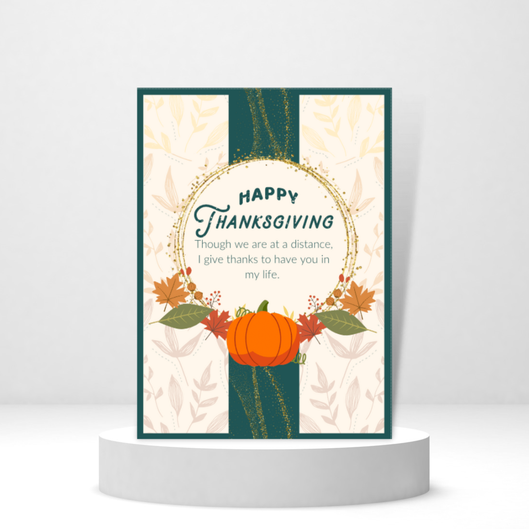 Happy Thanksgiving - Personalized Greeting Card for Someone in Jail or Prison