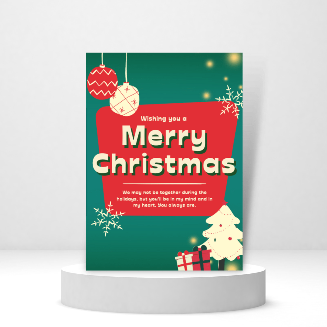 Merry Christmas - Personalized Greeting Card for Someone in Jail or Prison