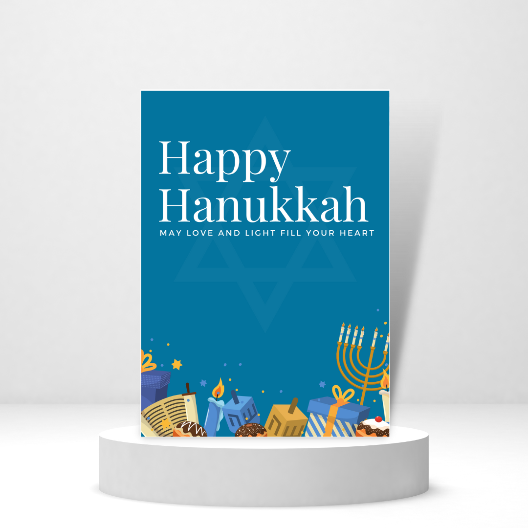 Happy Hanukkah - Personalized Greeting Card for Someone in Jail or Prison