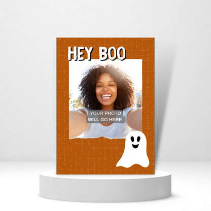Hey Boo Photo Card - Personalized Greeting Card for Someone in Jail or Prison