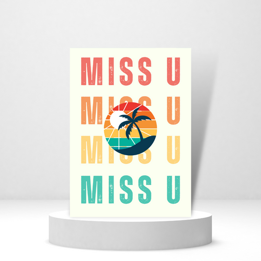 Miss You - Personalized Greeting Card for Someone in Jail or Prison