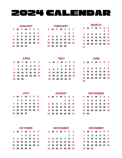 Custom 2024 Photo Calendar for Someone in Jail or Prison
