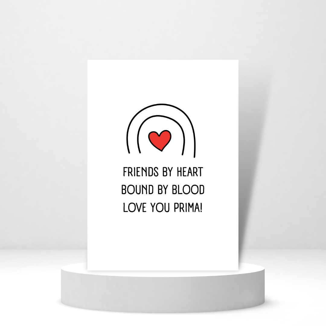 Love You Prima - Personalized Greeting Card for Someone in Jail or Prison