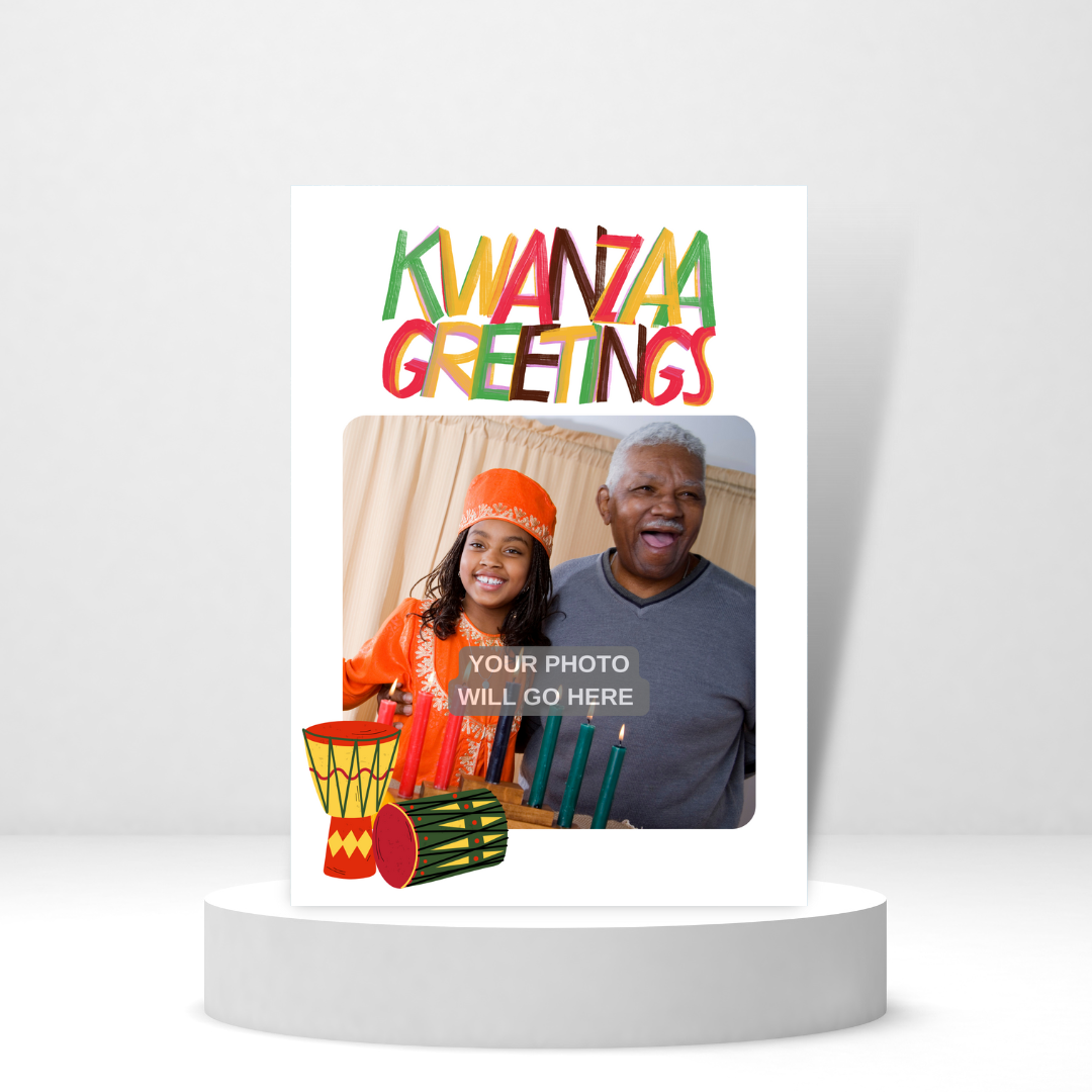 Kwanzaa Greetings - Personalized Greeting Card for Someone in Jail or Prison