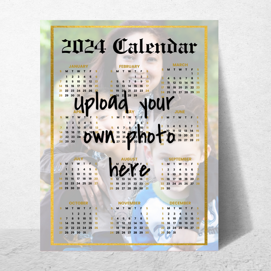 Custom 2024 Photo Calendar for Someone in Jail or Prison