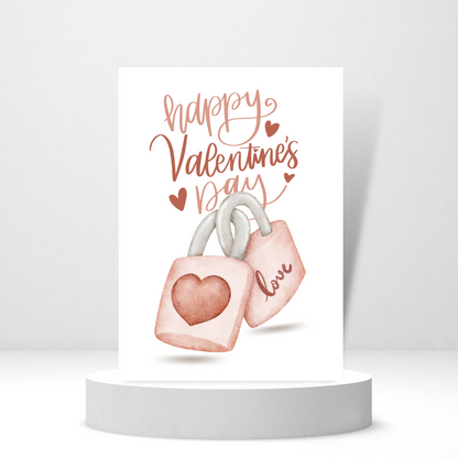 Locks of Love | Happy Valentine's Day - Personalized Greeting Card for Someone in Jail or Prison