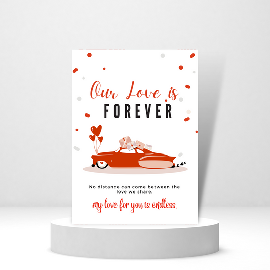 Our Love is Forever - Personalized Greeting Card for Someone in Jail or Prison
