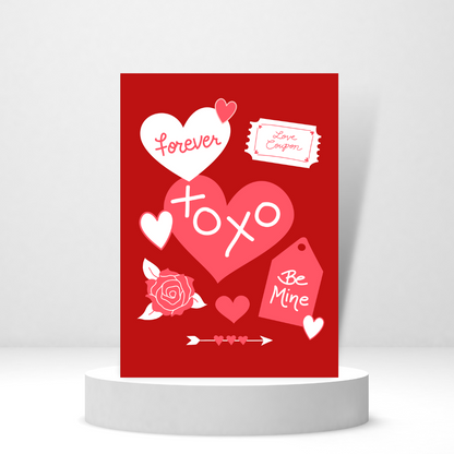 XOXO, Love Coupon - Personalized Greeting Card for Someone in Jail or Prison