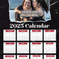 Personalized 2025 Photo Calendar - Black