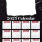 Personalized 2025 Photo Calendar - Black