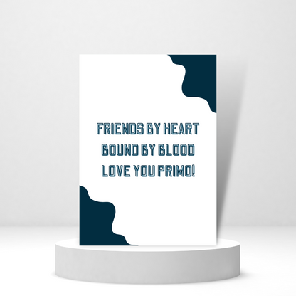 Love You Primo - Personalized Greeting Card for Someone in Jail or Prison