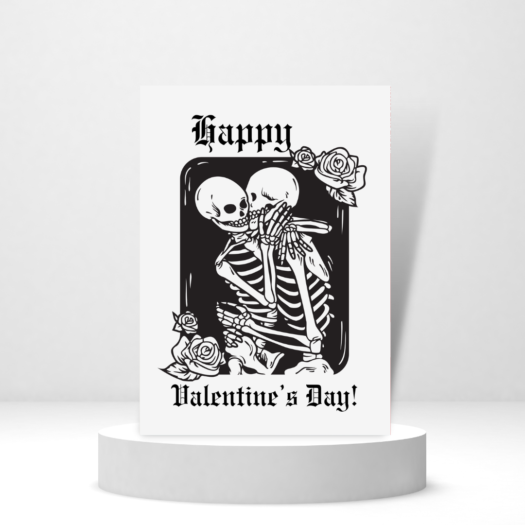 Skeletons Kissing | Happy Valentine's Day
