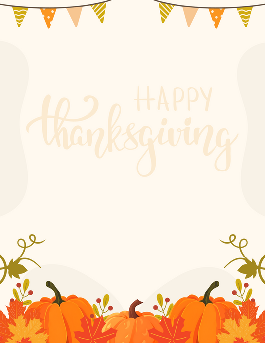 Happy Thanksgiving - Letter