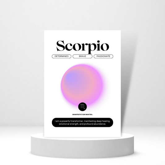 Scorpio Mantra - Personalized Greeting Card for Someone in Jail or Prison