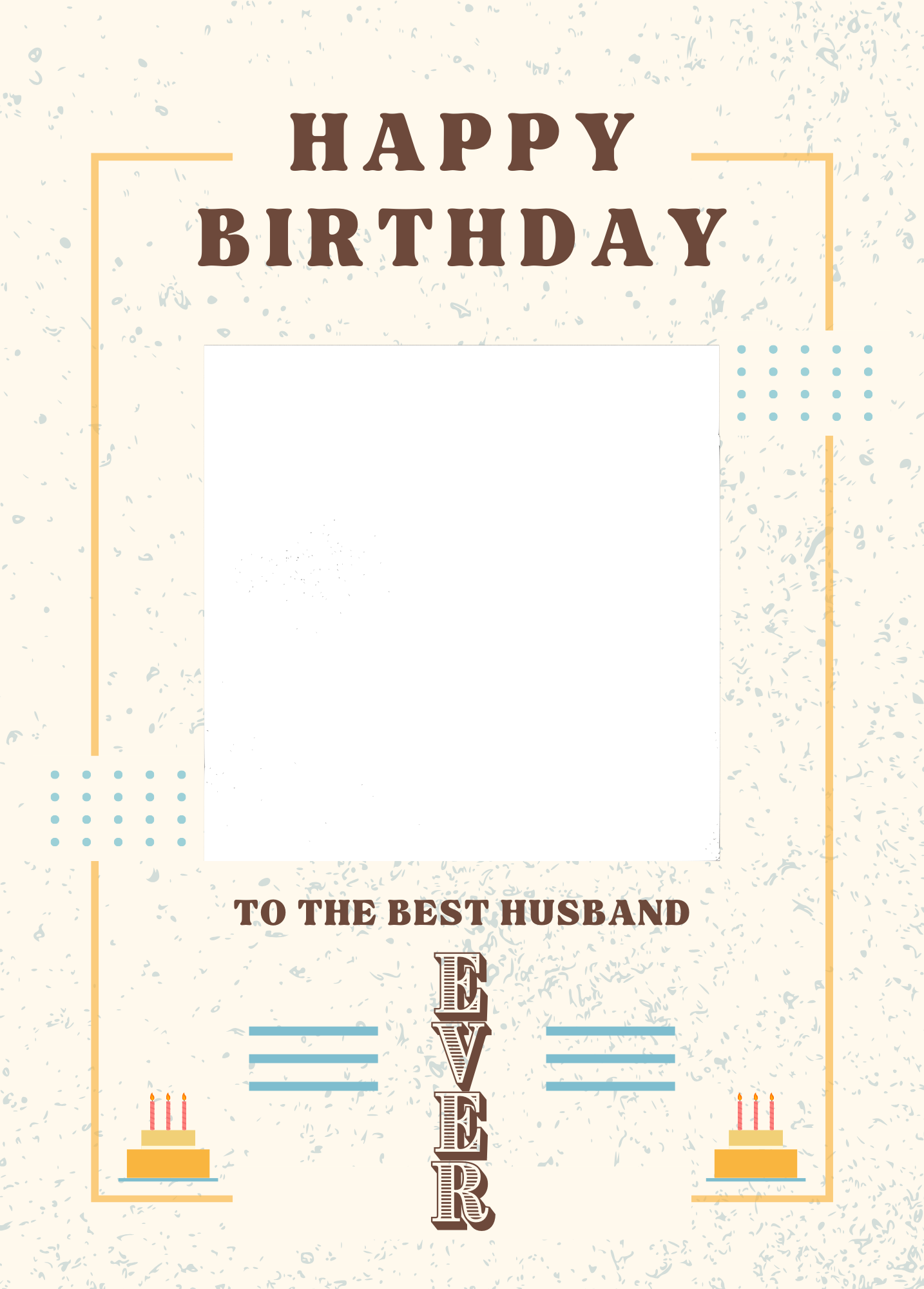 Happy Birthday to the Best Husband Ever Photo Card