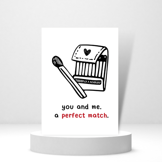 Perfect Match - Personalized Greeting Card for Someone in Jail or Prison